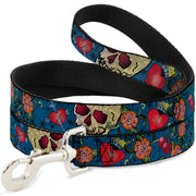 Dog Leash - Only God Can Judge Me CLOSE-UP Blue Dog Leashes Buckle-Down