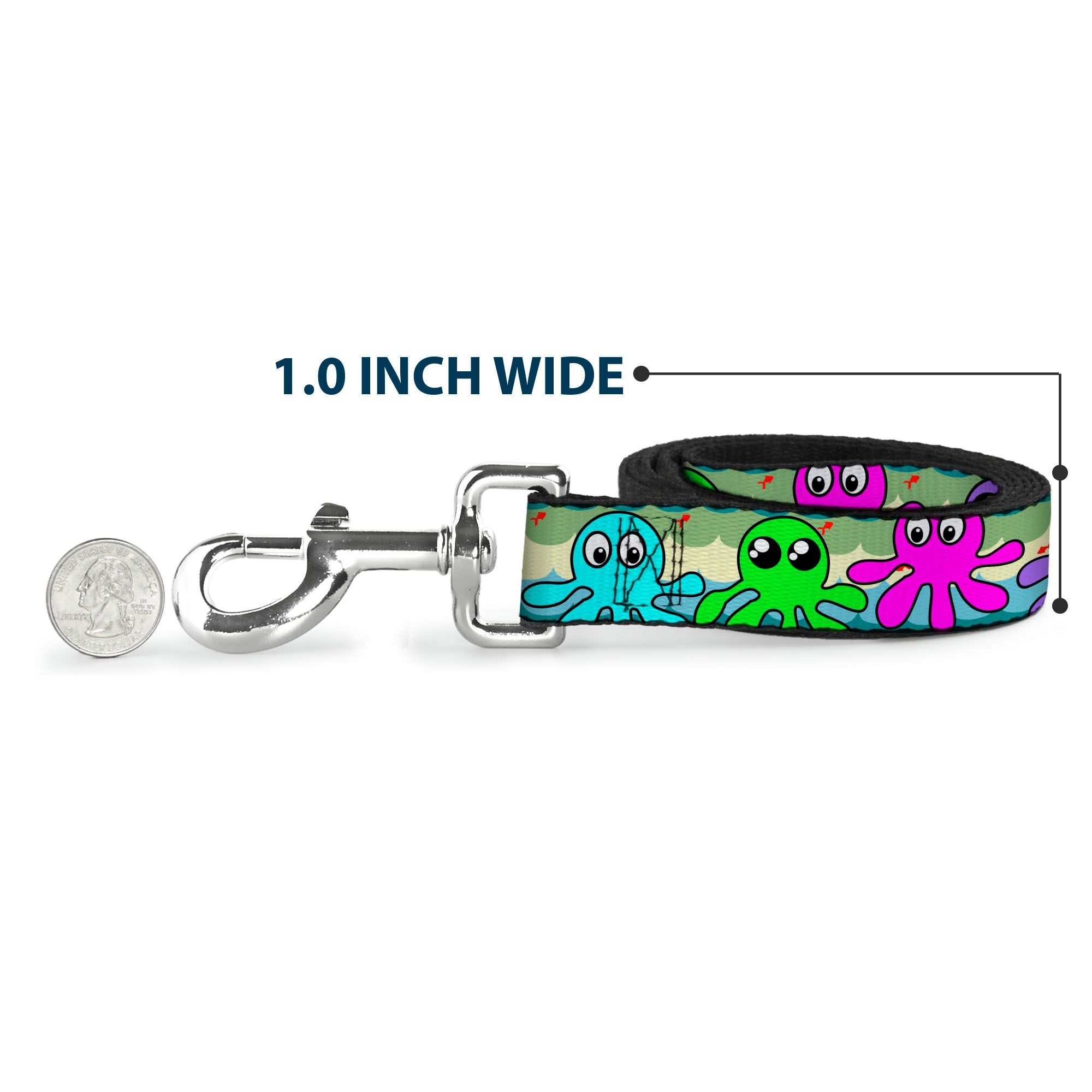Dog Leash - Octopus Cartoon Dog Leashes Buckle-Down