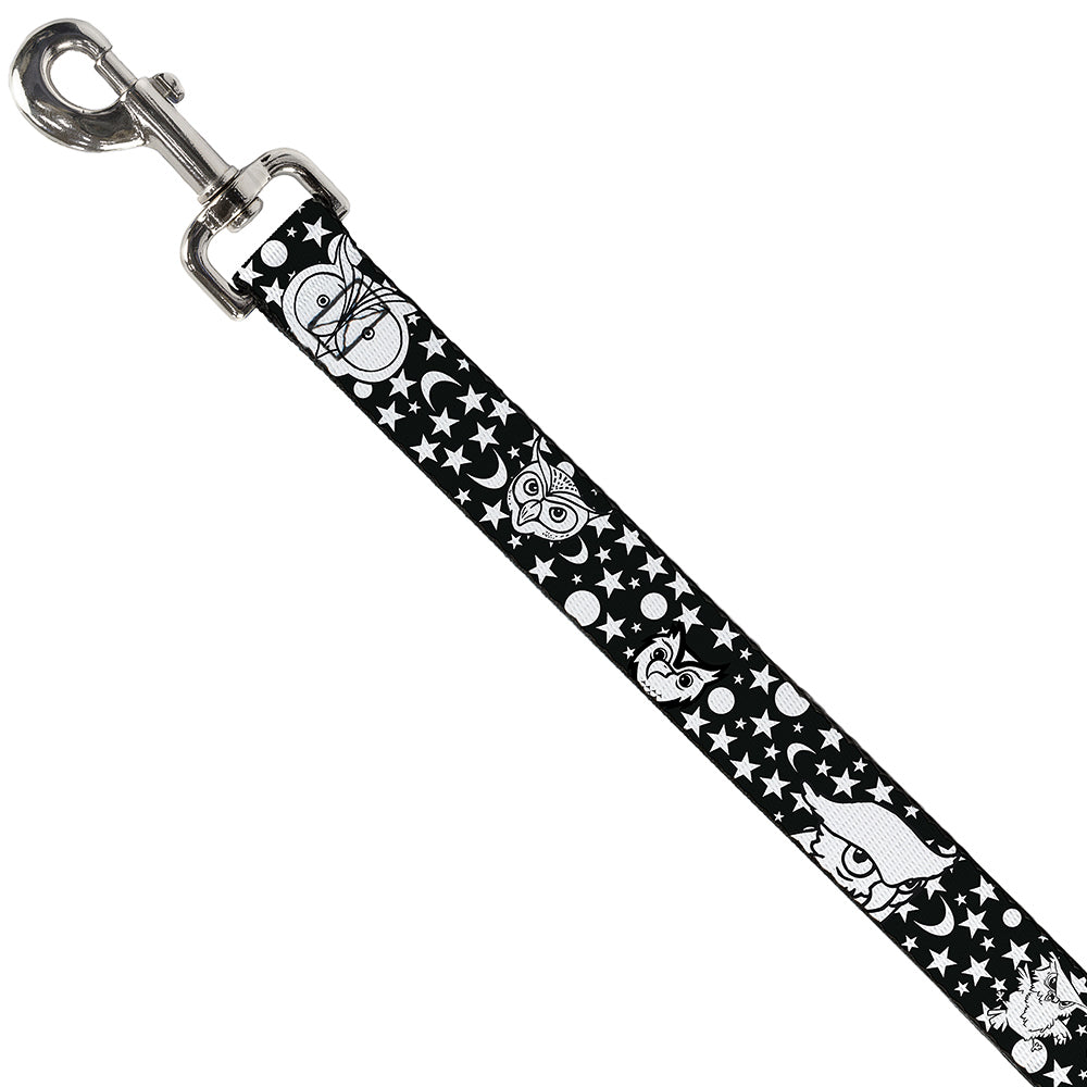 Dog Leash - Owl Expressions Black/White Dog Leashes Buckle-Down