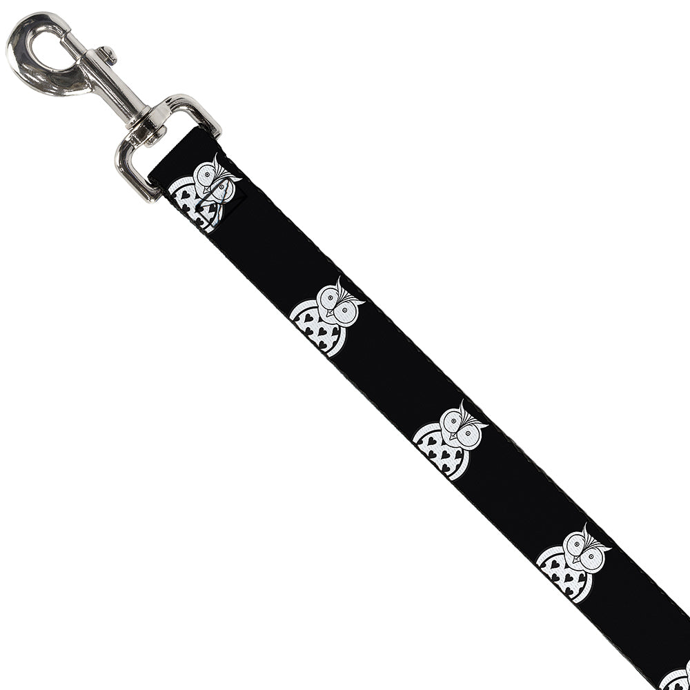 Dog Leash - Owls Black/White1 Dog Leashes Buckle-Down