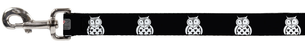 Dog Leash - Owls Black/White1 Dog Leashes Buckle-Down