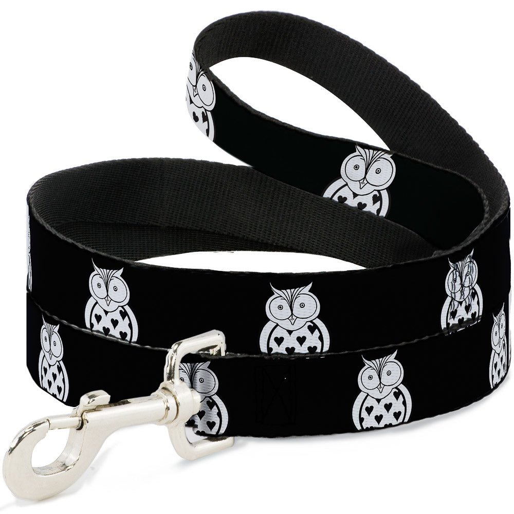 Dog Leash - Owls Black/White1 Dog Leashes Buckle-Down