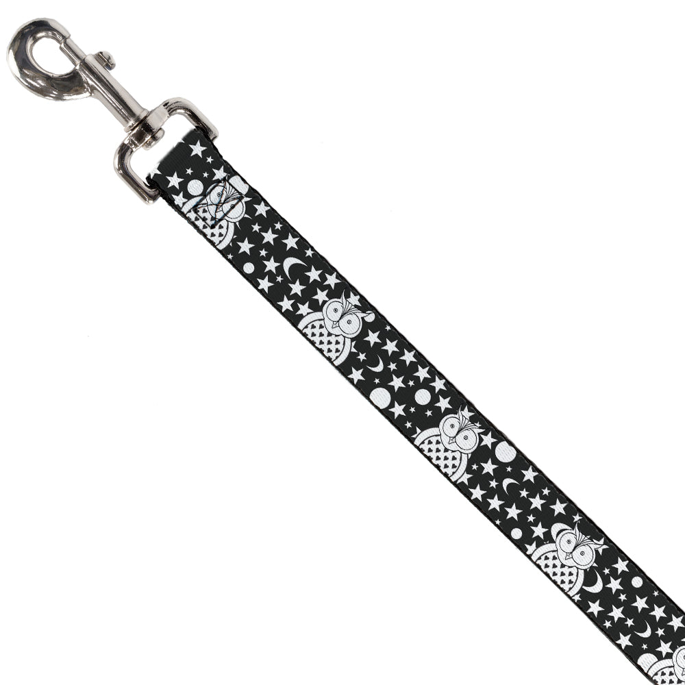 Dog Leash - Owls Black/White2 Dog Leashes Buckle-Down