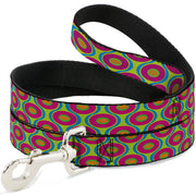 Dog Leash - Ogee Lime/Blue/Fuchsia/Orange Dog Leashes Buckle-Down