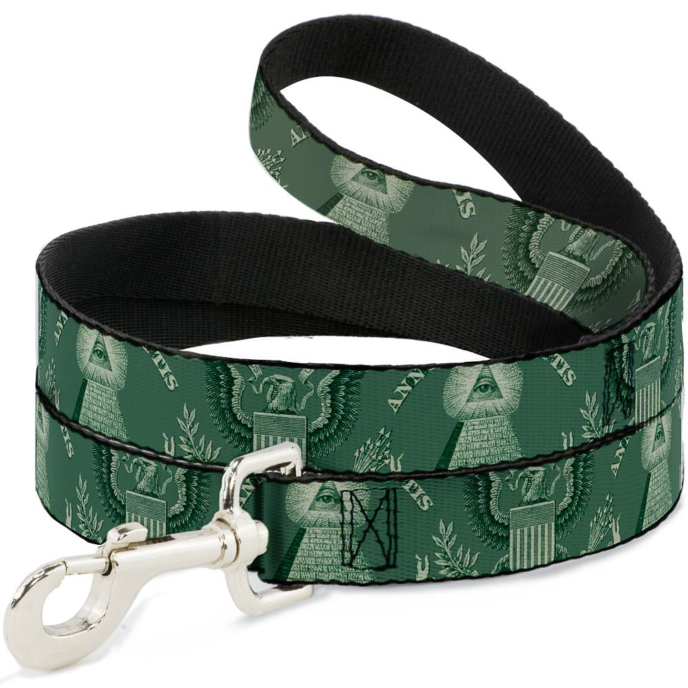 Dog Leash - One Dollar Bill Pyramid/Bald Eagle Dog Leashes Buckle-Down