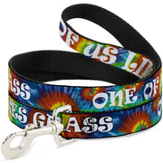 Buckle-Down Dog Leash - ONE OF US LIKES GRASS/Tie Dye Multi Color/White Dog Leashes Buckle-Down