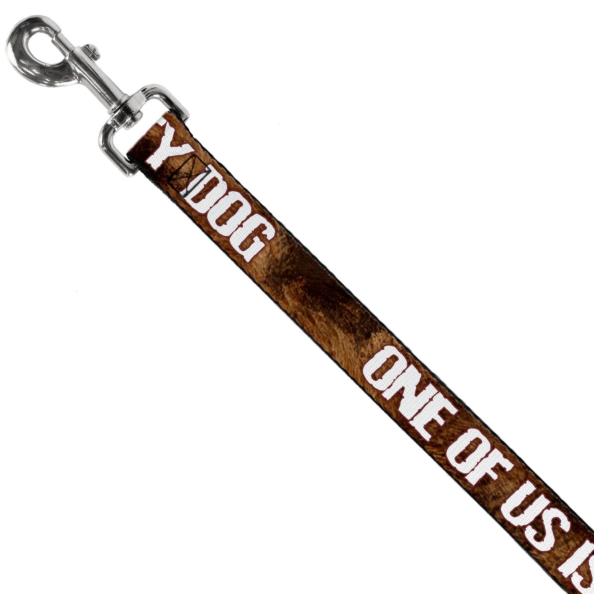 Buckle-Down Dog Leash - ONE OF US IS A DIRTY DOG/Fur Brown/White Dog Leashes Buckle-Down