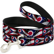 Dog Leash - Ohio Flags Stacked Dog Leashes Buckle-Down