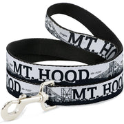 Dog Leash - Oregon MT. HOOD Scenery White/Grays Dog Leashes Buckle-Down