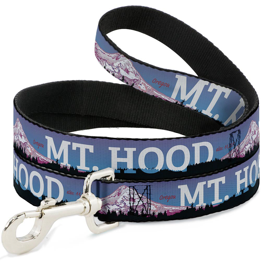 Dog Leash - Oregon MT. HOOD Scenery Blues/Purples/Black/White Dog Leashes Buckle-Down