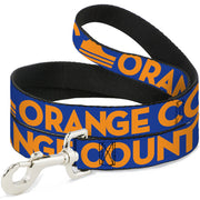 Dog Leash - ORANGE COUNTY/Wave Icon Blue/Orange Dog Leashes Buckle-Down