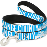 Dog Leash - ORANGE COUNTY/Pier Scene Blue/White Dog Leashes Buckle-Down