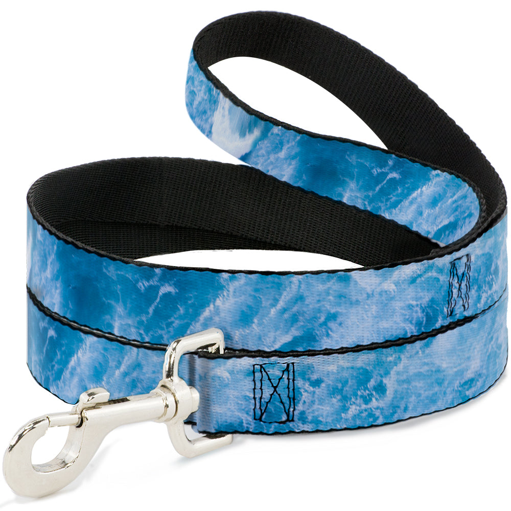 Dog Leash - Ocean Vivid White Wash Dog Leashes Buckle-Down