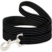 Dog Leash - Pinstripes Black/Gray Dog Leashes Buckle-Down