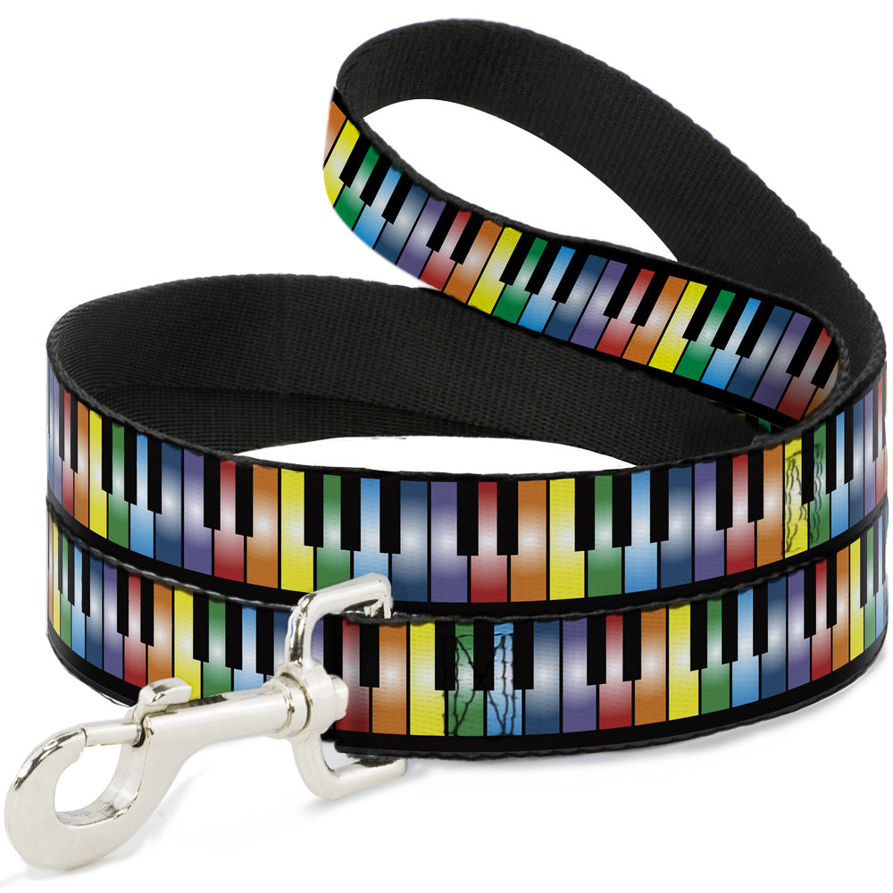 Dog Leash - Piano Keys Rainbow Dog Leashes Buckle-Down