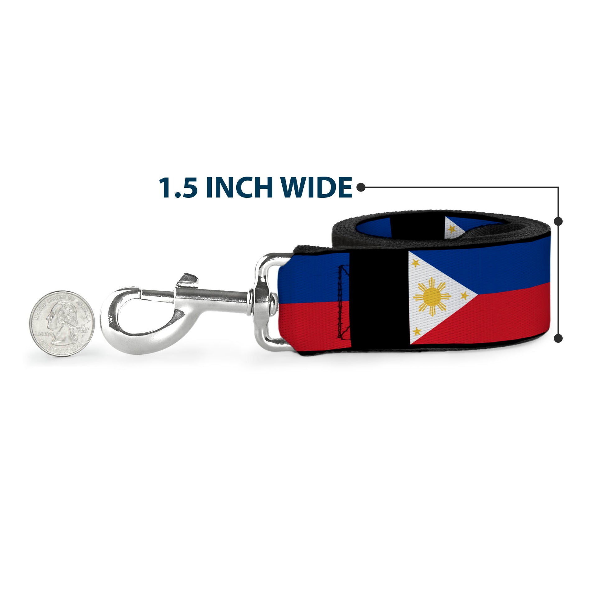 Dog Leash - Philippines Flags Dog Leashes Buckle-Down
