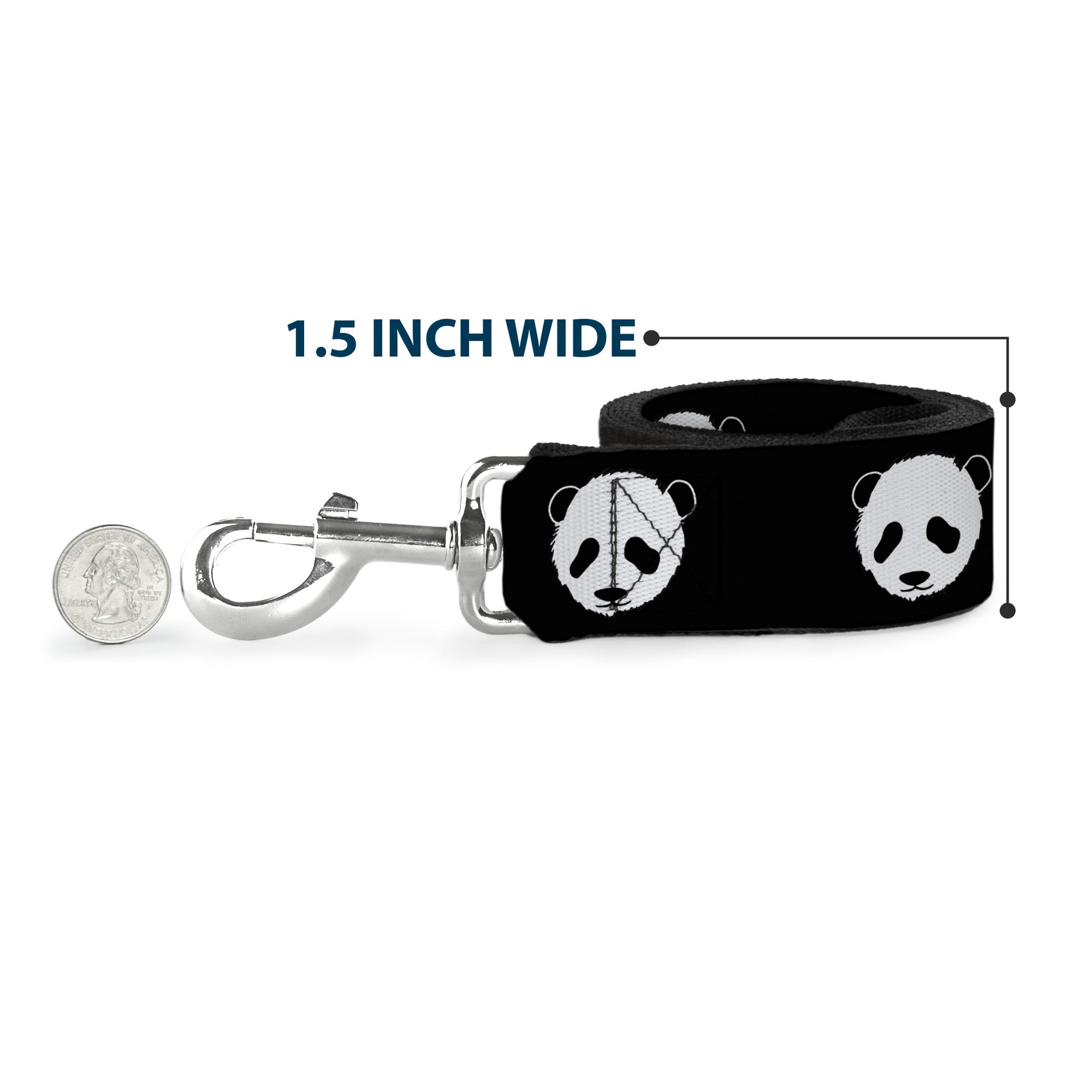 Dog Leash - Panda Bear Repeat Dog Leashes Buckle-Down