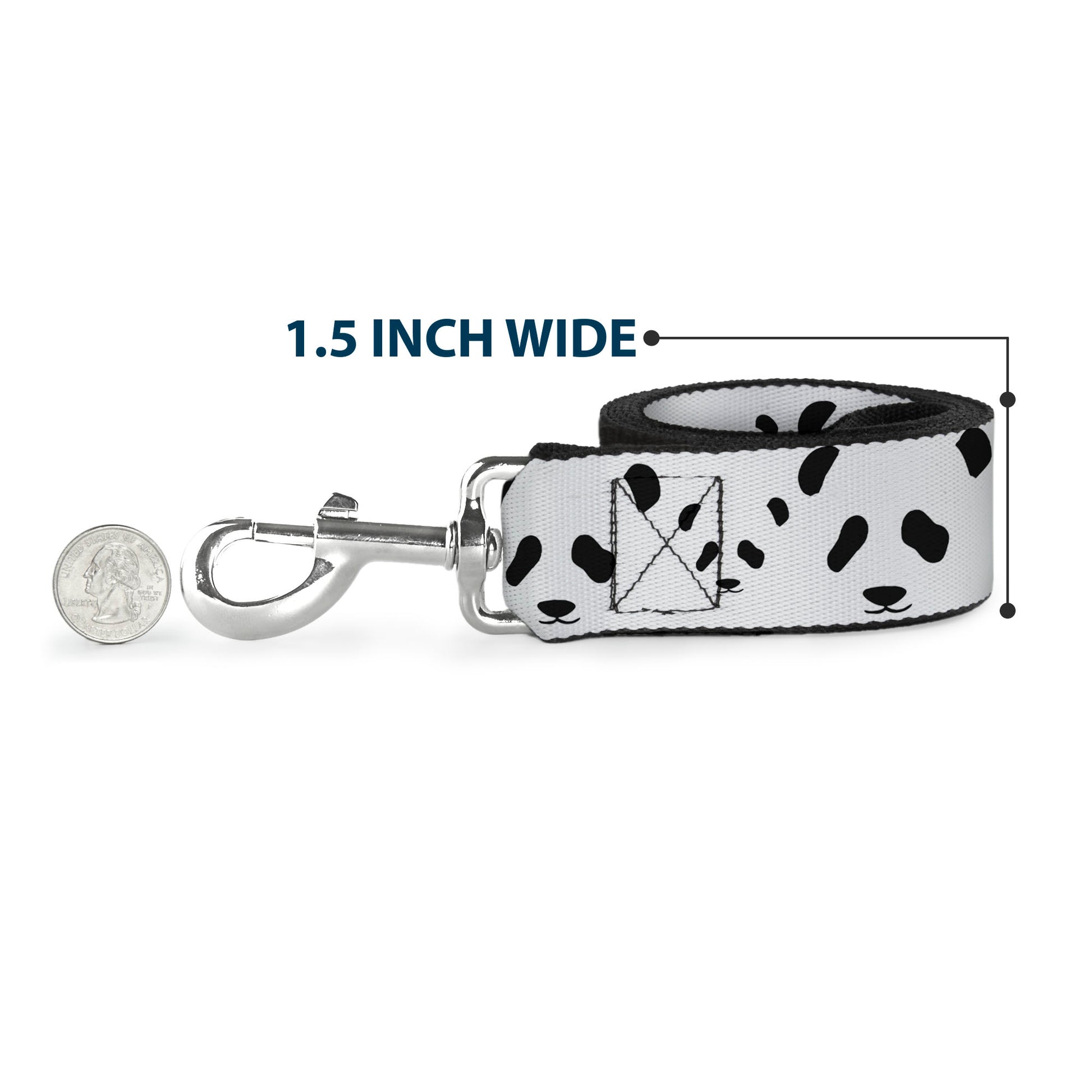 Dog Leash - Panda Bear Spots Dog Leashes Buckle-Down