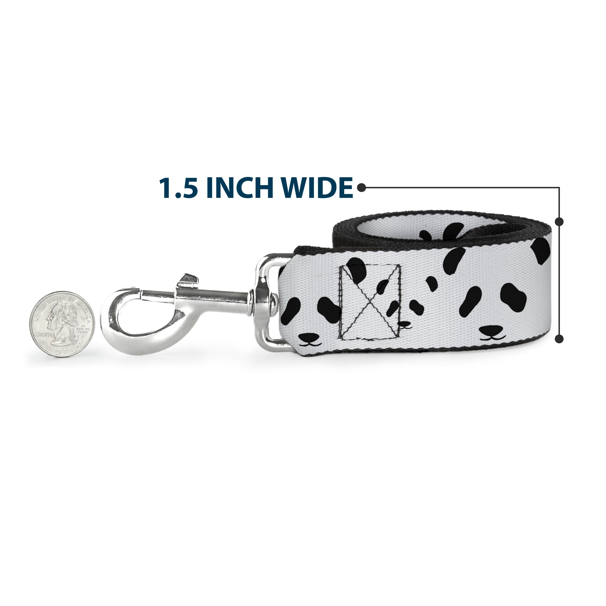 Dog Leash - Panda Bear Spots Dog Leashes Buckle-Down