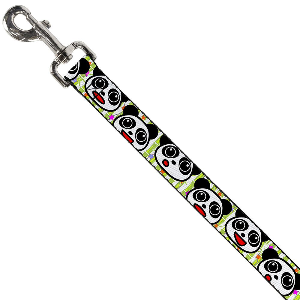Dog Leash - Panda Bear Cartoon Bamboo Dog Leashes Buckle-Down
