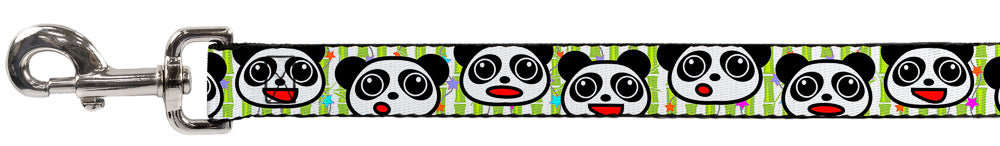 Dog Leash - Panda Bear Cartoon Bamboo Dog Leashes Buckle-Down