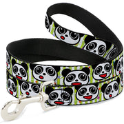 Dog Leash - Panda Bear Cartoon Bamboo Dog Leashes Buckle-Down