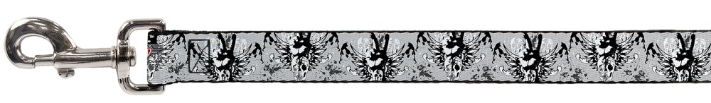 Dog Leash - Peace w/Wings Gray Dog Leashes Buckle-Down