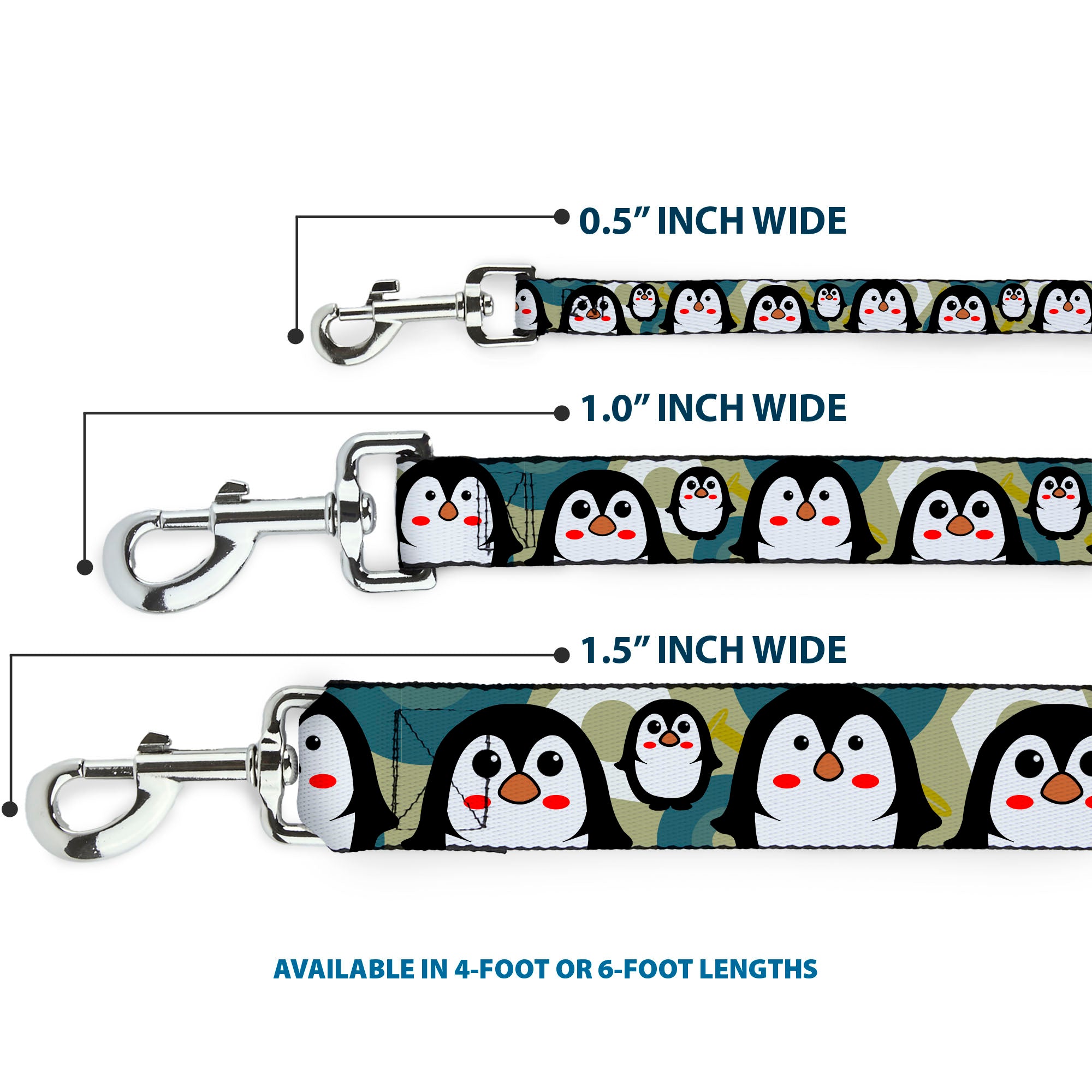 Dog Leash - Penguin Cartoon Dog Leashes Buckle-Down