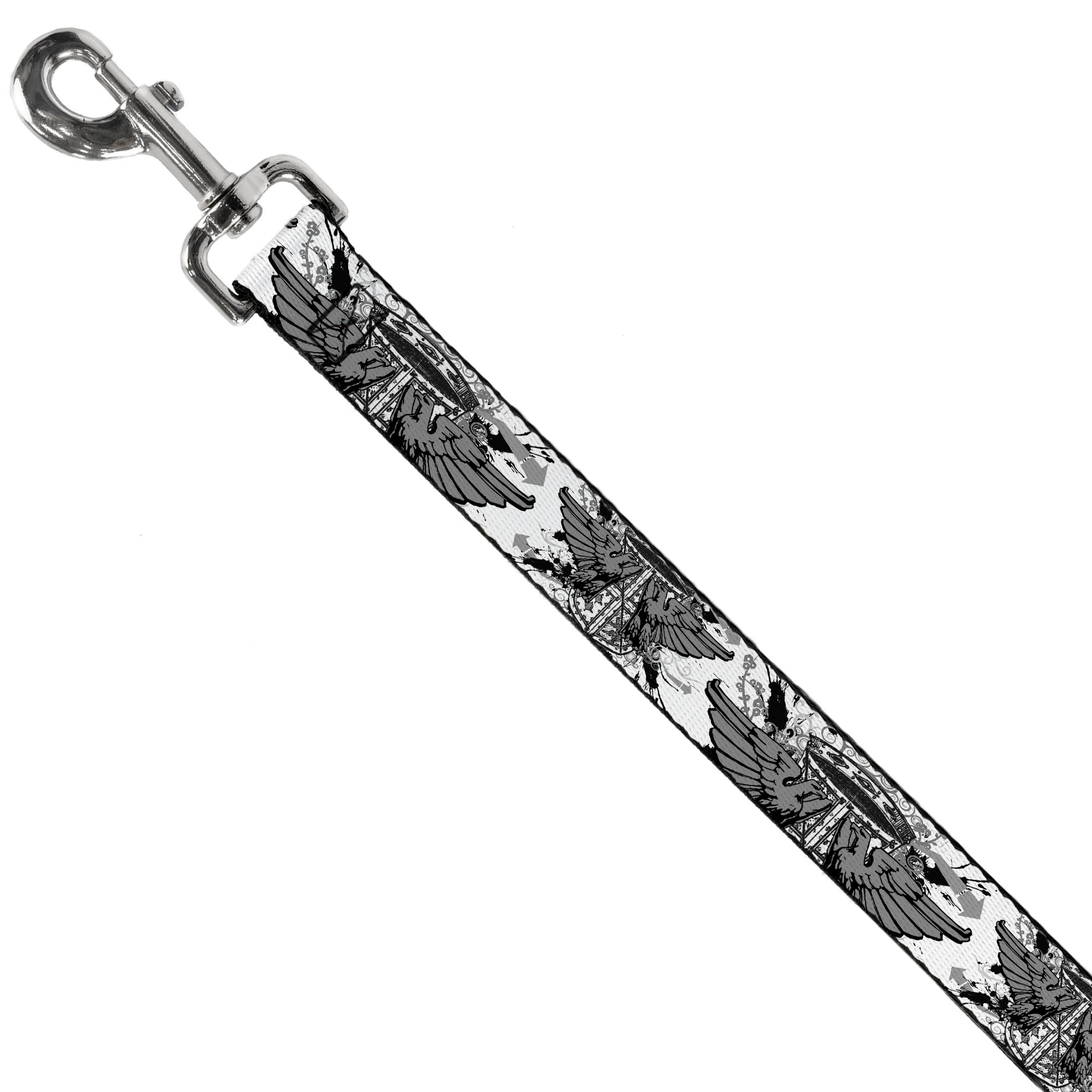 Dog Leash - Phoenix Shield White Dog Leashes Buckle-Down