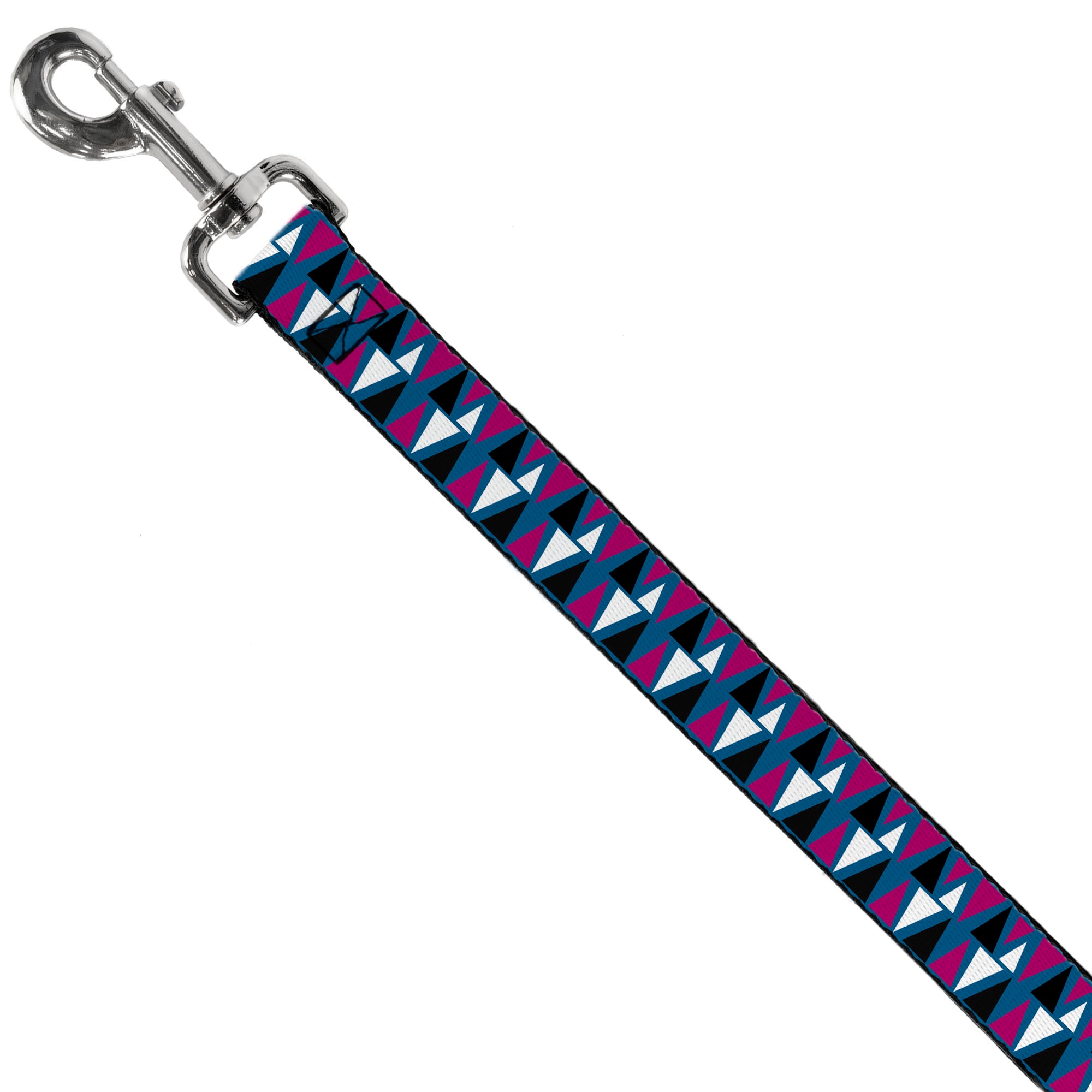 Dog Leash - Peaks Turquoise/Fuchsia/Black/White Dog Leashes Buckle-Down