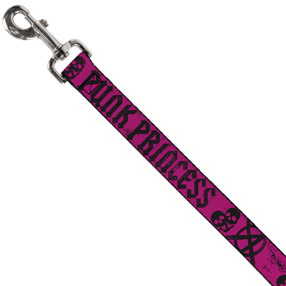 Dog Leash - Punk Princess Fuchsia/Black Dog Leashes Buckle-Down