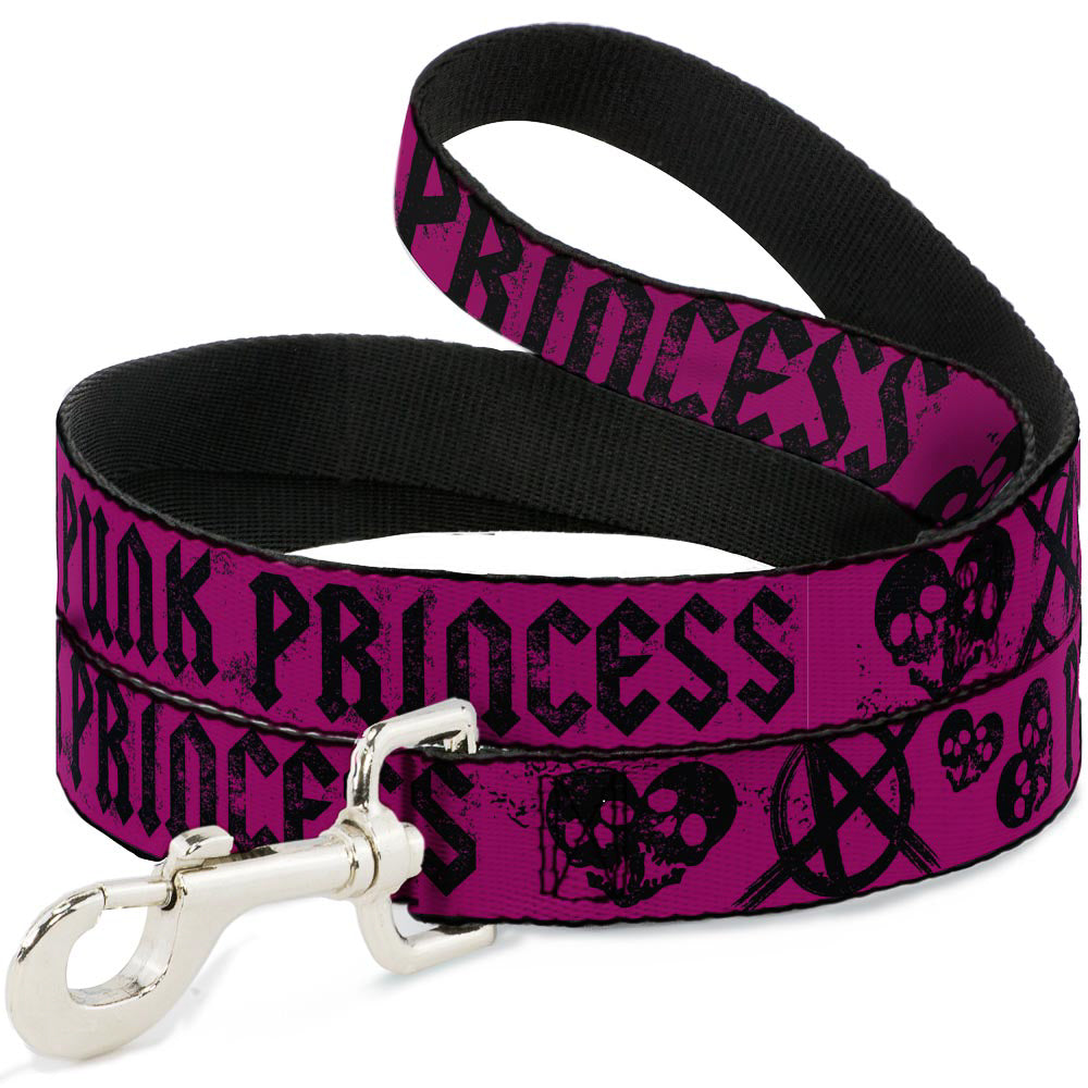 Dog Leash - Punk Princess Fuchsia/Black Dog Leashes Buckle-Down