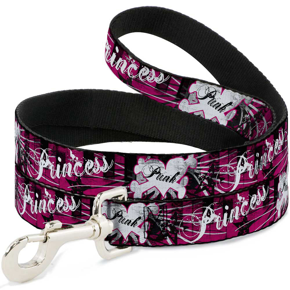 Dog Leash - Punk Princess w/Piano Keys Dog Leashes Buckle-Down