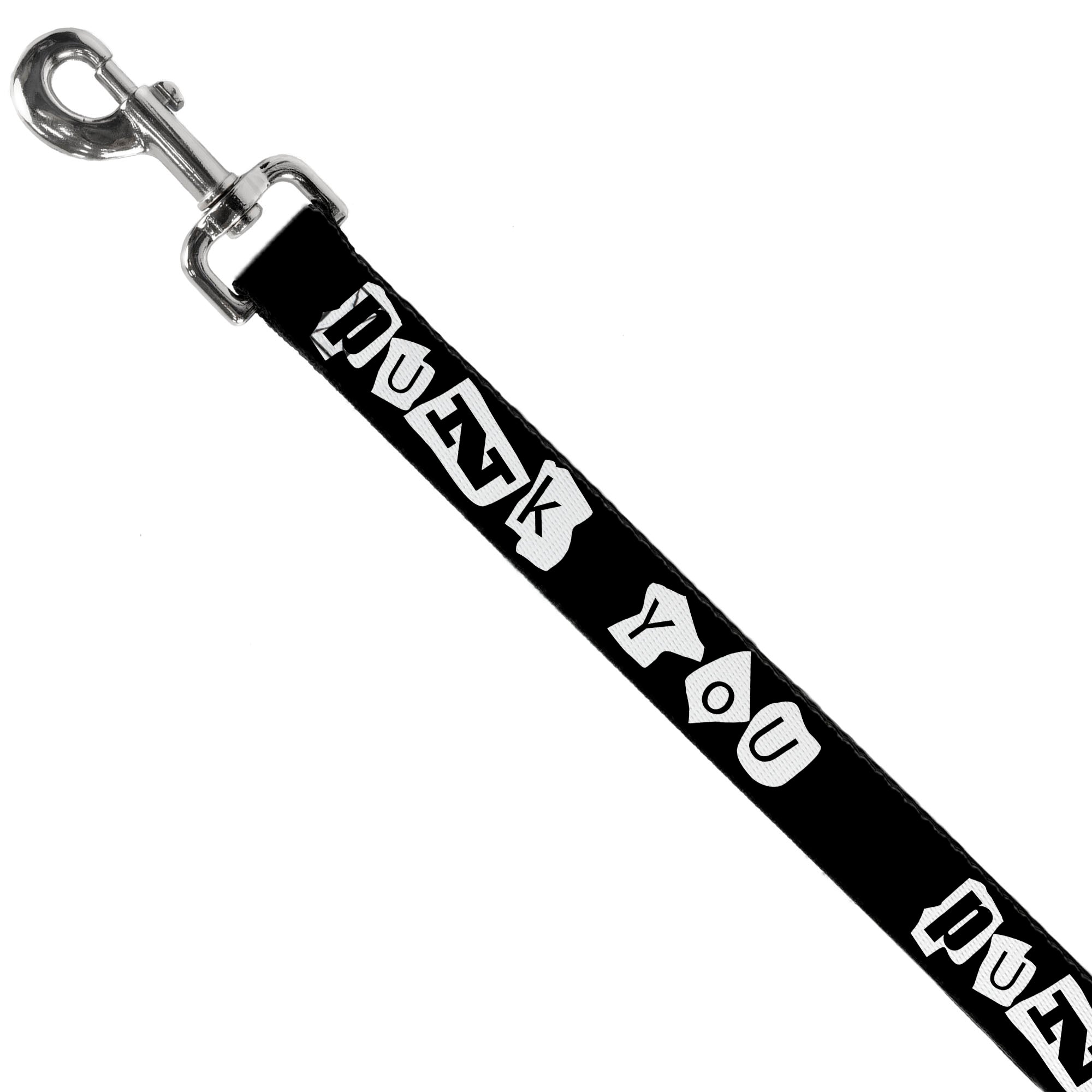 Dog Leash - Punk You Black/White Dog Leashes Buckle-Down