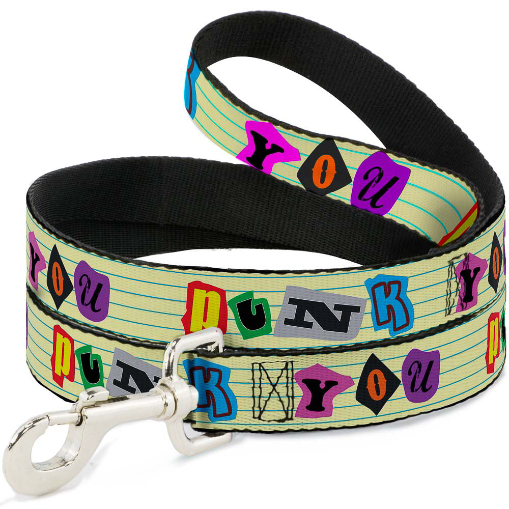 Dog Leash - Punk You Legal Pad/Full Color Dog Leashes Buckle-Down