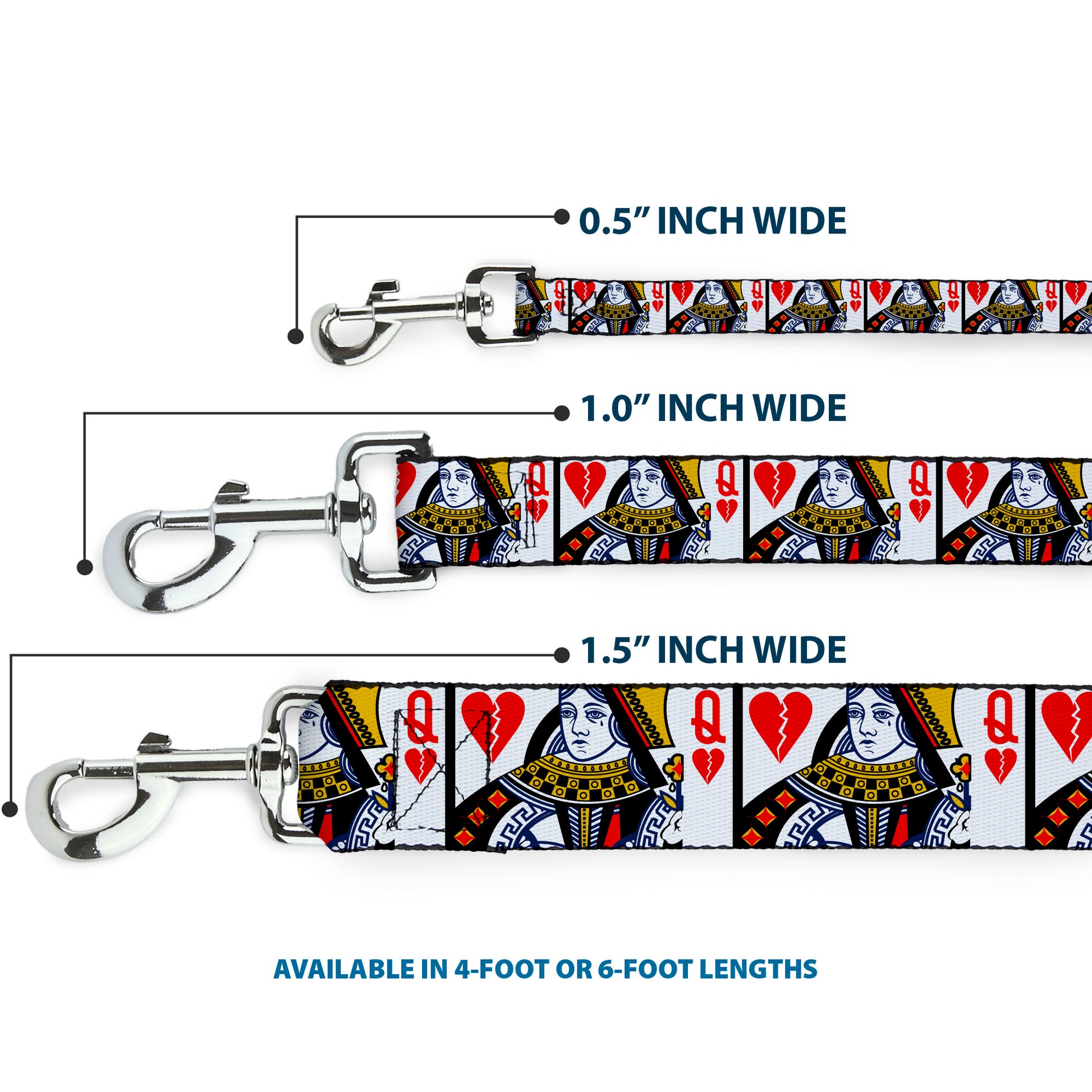 Dog Leash - Queen of Broken Hearts Dog Leashes Buckle-Down