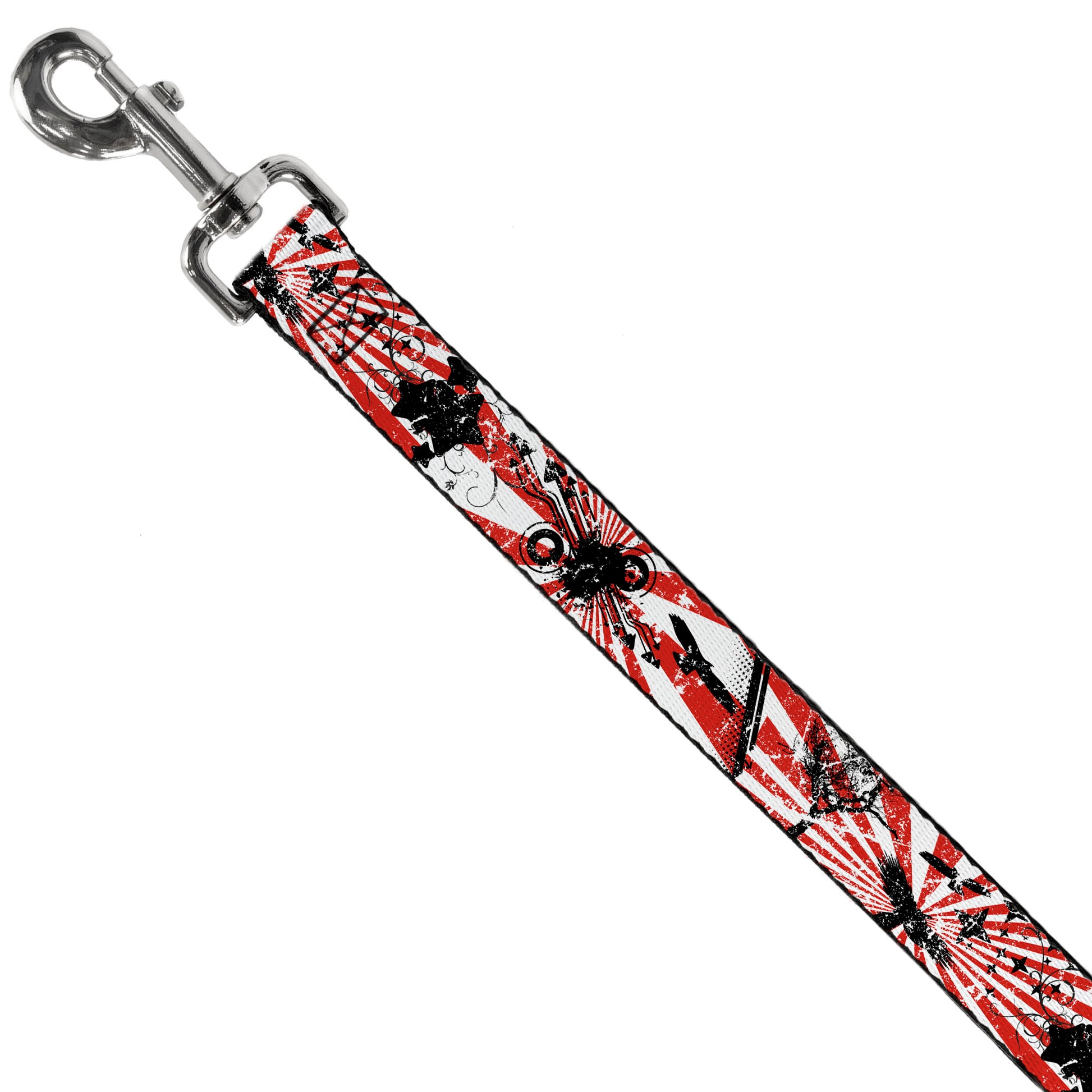 Dog Leash - Rising Sun White/Red Dog Leashes Buckle-Down