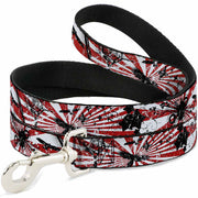 Dog Leash - Rising Sun White/Red Dog Leashes Buckle-Down