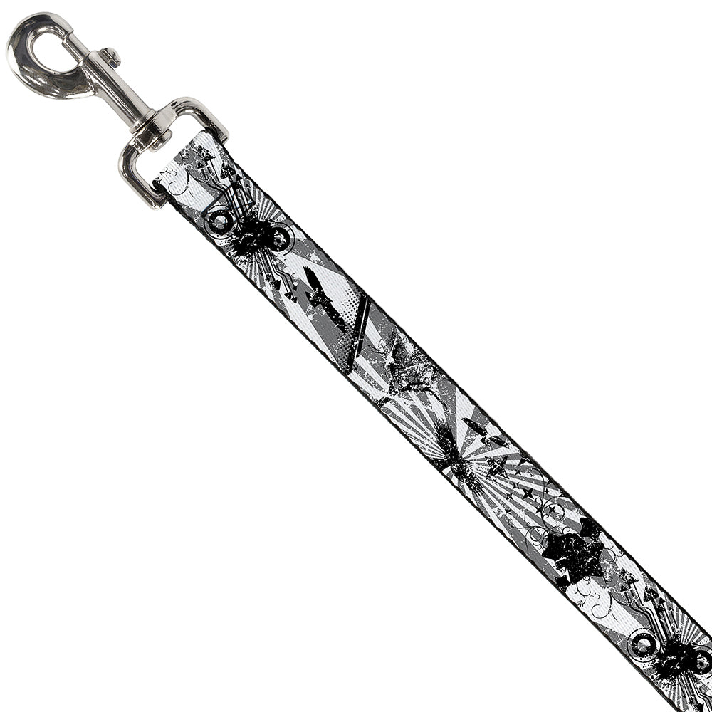 Dog Leash - Rising Sun White/Gray Dog Leashes Buckle-Down