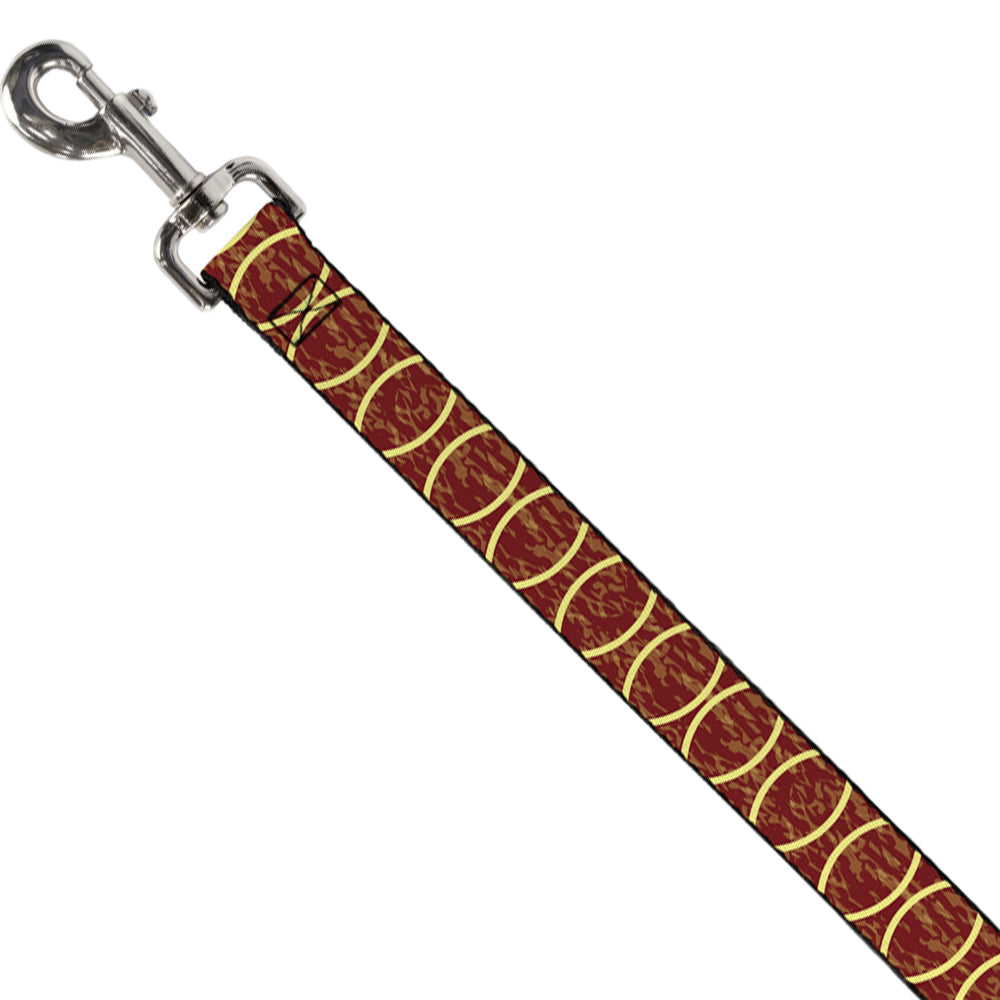 Dog Leash - Rings Camo Burnt Orange/Yellow Dog Leashes Buckle-Down