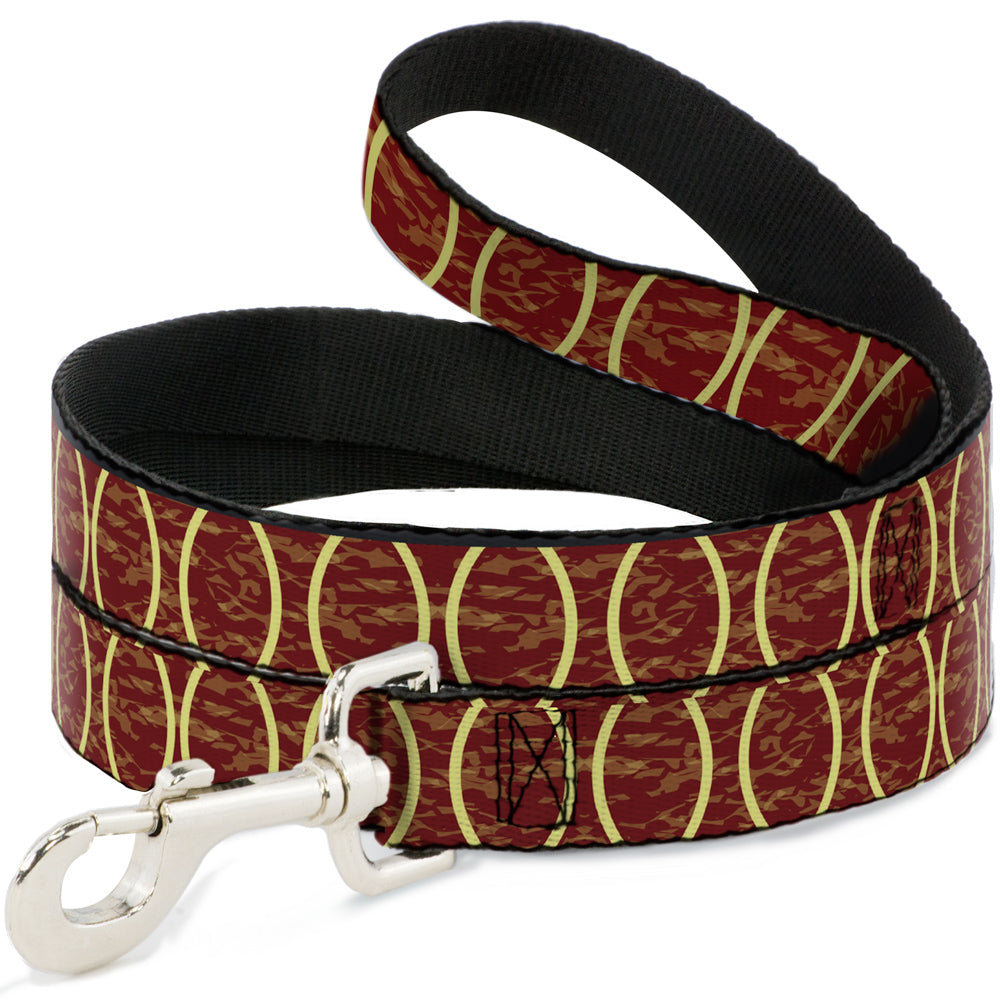 Dog Leash - Rings Camo Burnt Orange/Yellow Dog Leashes Buckle-Down