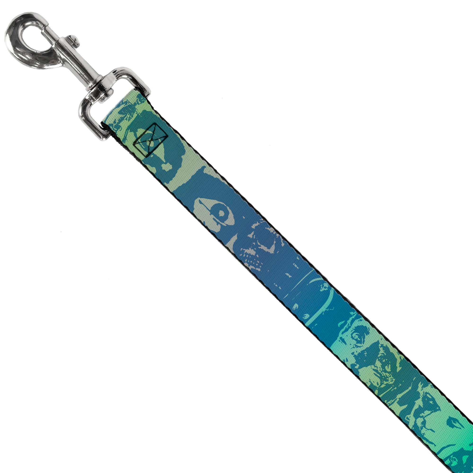 Dog Leash - Retro Monster Aqua Dog Leashes Buckle-Down