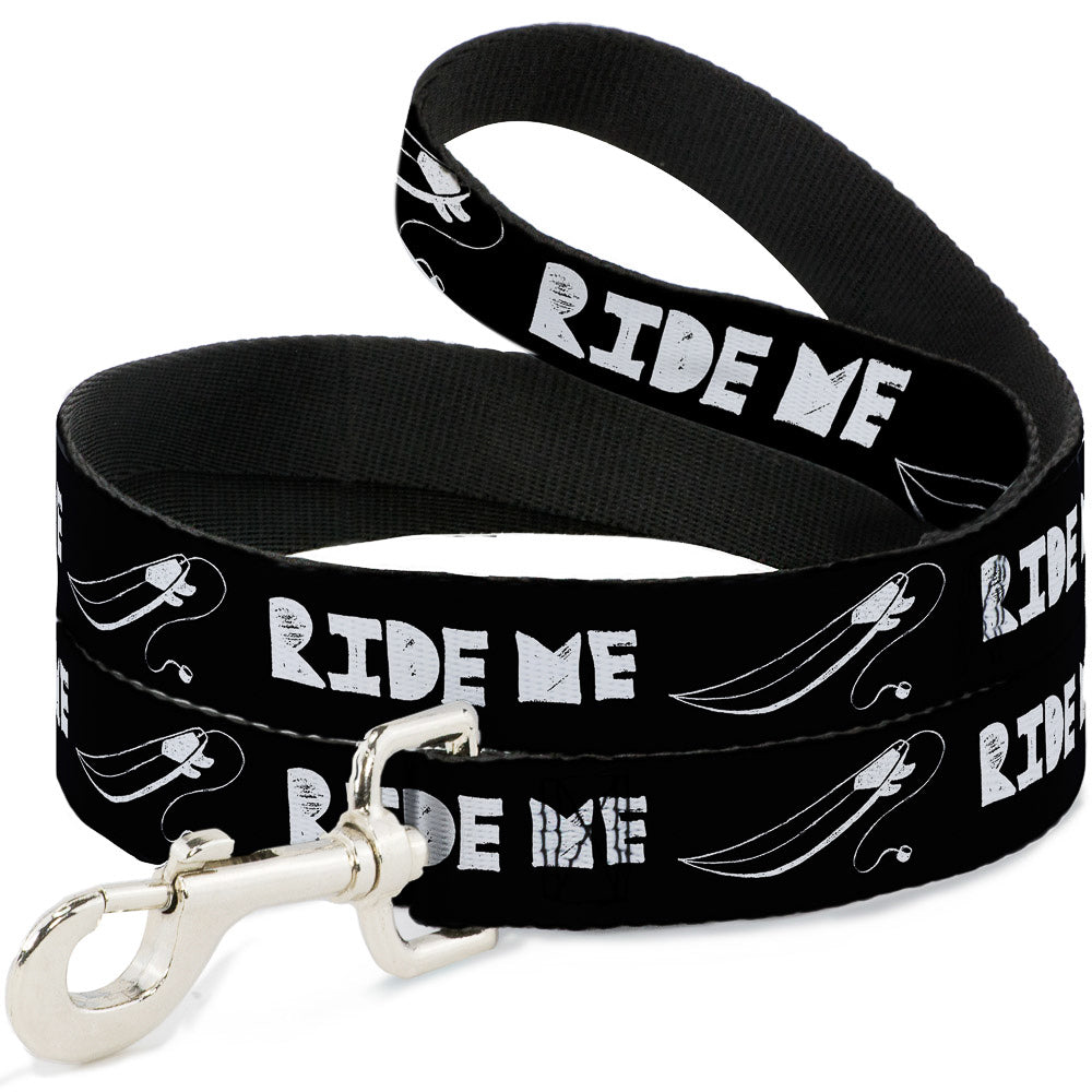 Dog Leash - RIDE ME Surfboard Black/White Dog Leashes Buckle-Down