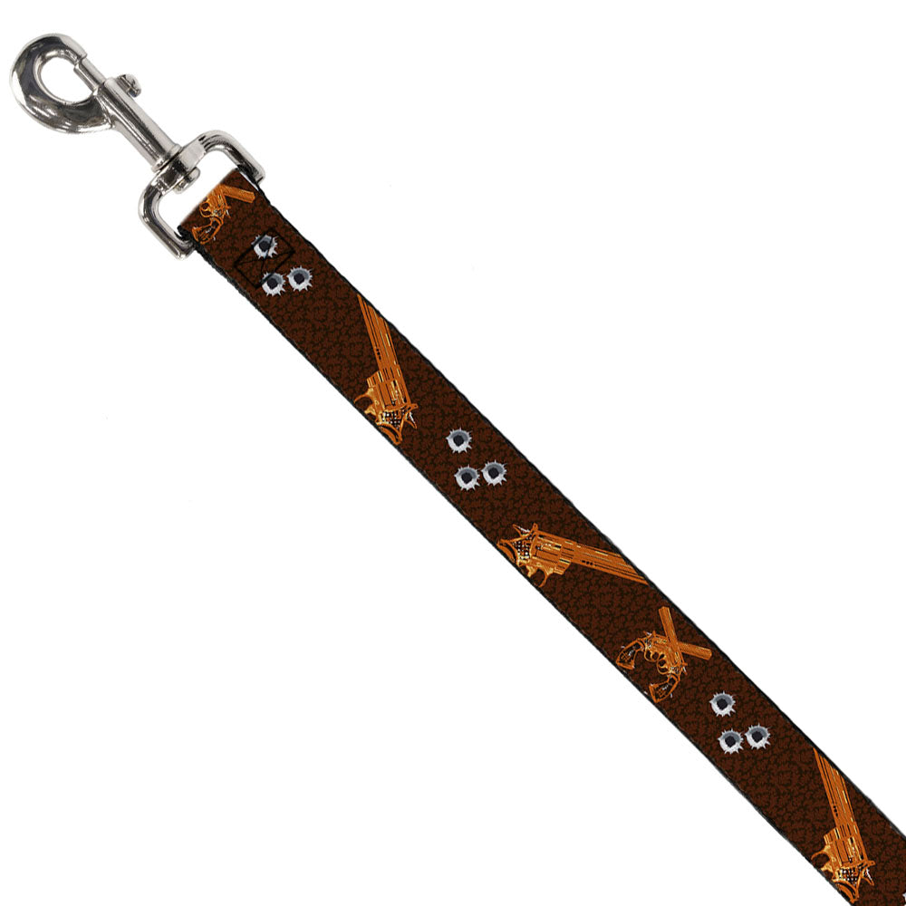 Buckle-Down Dog Leash - Revolvers Brown/Orange Dog Leashes Buckle-Down