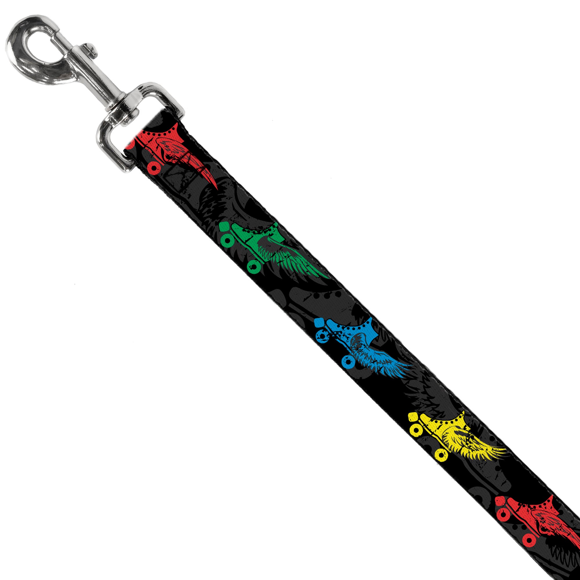Dog Leash - Roller Skates Black/Gray/Multi Color Dog Leashes Buckle-Down