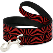 Dog Leash - Rising Sun Red/Black Dog Leashes Buckle-Down