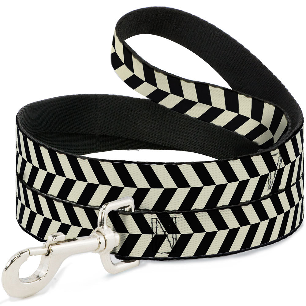 Dog Leash - Rhombus Split White/Black Dog Leashes Buckle-Down