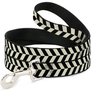 Dog Leash - Rhombus Split White/Black Dog Leashes Buckle-Down