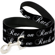 Dog Leash - RACKS ON RACKS Black/White Dog Leashes Buckle-Down