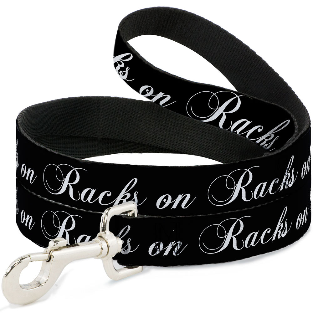 Dog Leash - RACKS ON RACKS Black/White Dog Leashes Buckle-Down